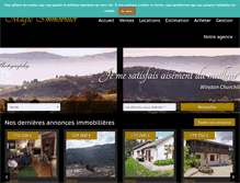 Tablet Screenshot of magic-immobilier-nantua.com